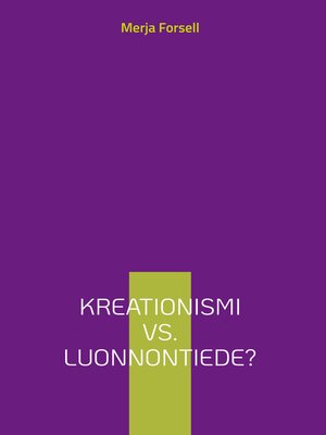 cover image of Kreationismi vs. luonnontiede?